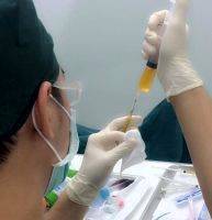 Injecting A Mixture Of Blood Products
